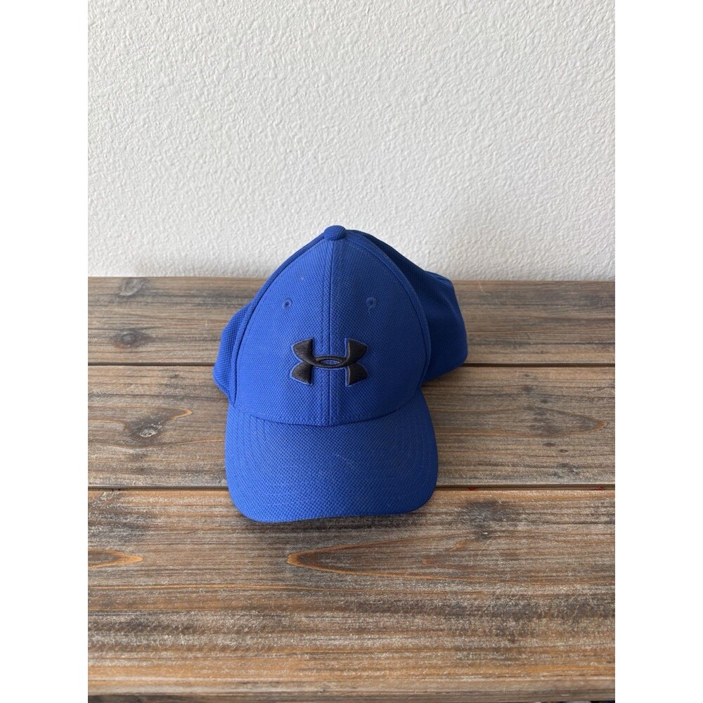 Under Armour Youth Boys Blue Classic Fitted Baseball Hat Cap S/M